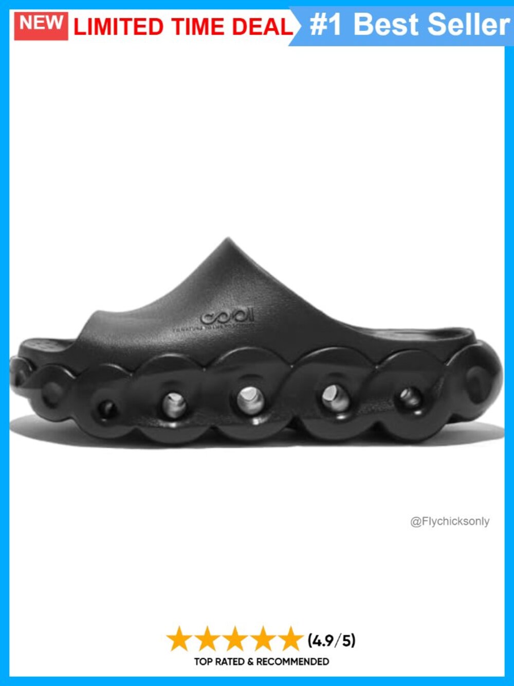 Unisex EVA Chunky Platform Slides, Recovery Sandals, Slip-On Clogs